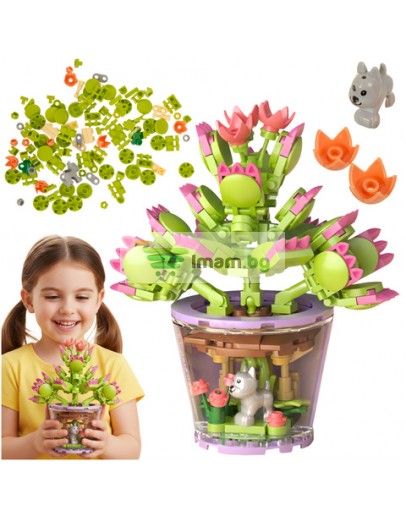 Комплект строителни блокове лего с 3D мотиви, цвете 172 броя